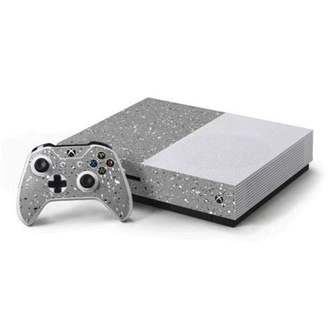 Grey Speckle Xbox One S Console And Controller Bundle Skin Xbox One S Xbox One Xbox