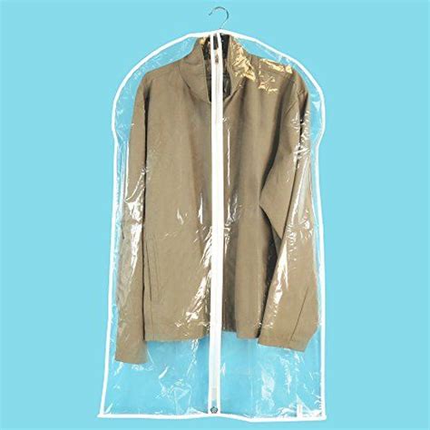 Hangerworld Pack Of 12 Clear Zipped Suit Cover Garment Clothes Bags 40