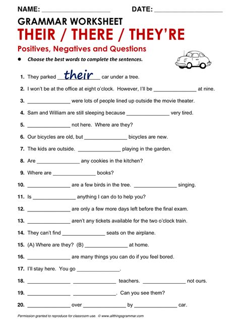 Do make sure you understand the basics of a subject before you practice it! Grammar Worksheets For Middle School Students | Worksheets ...