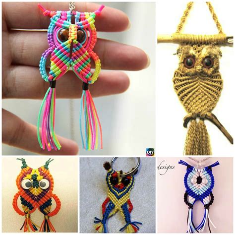 How To Diy Rainbow Macrame Owls 6 Tutorials Diy 4 Ever