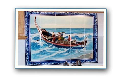 Portuguese Tile Murals Azulejos Framed Customized Tile Murals Hand
