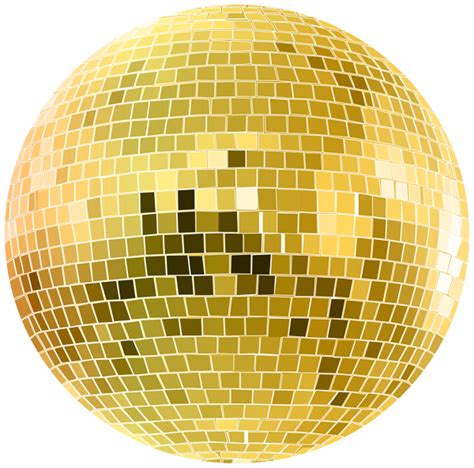 Gold Disco Ball Transparent Clip Art Image Disco Ball Art Disco Disco