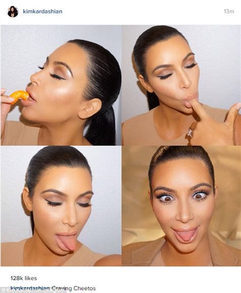 Kim Kardashian Admits She Has A Hankering For Cheetos As She Posts Photo With The Snack While