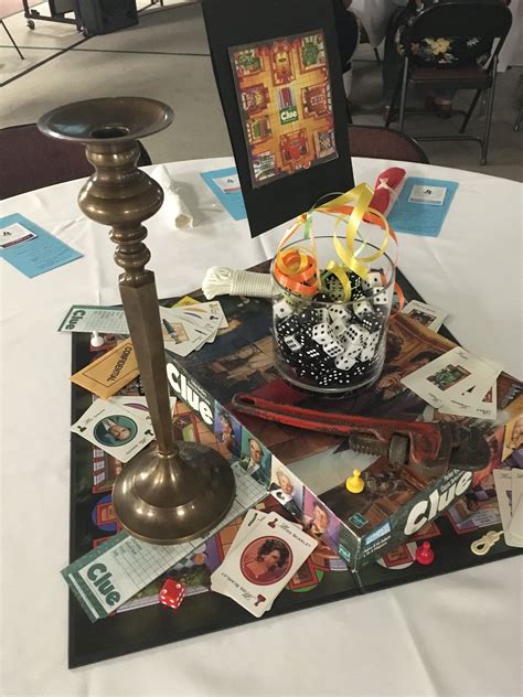 Boardgame Theme Graduation Party Clue Table Centerpiece With A Body