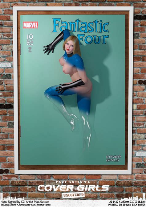 Invisible Woman Fantastic Four Nude Pin Up Cover Girls Uncovered Sexy