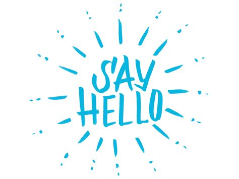 Say Hello By Lauren Beltramo On Dribbble