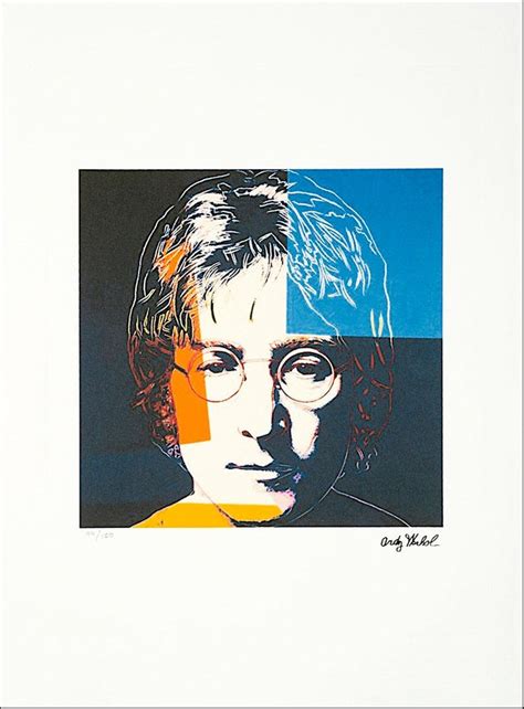 Andy Warhol John Lennon Original Lithograph On Arches Hand Made