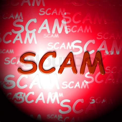 Scam Words Indicating Hoax Deception And Fraud Stock Image Colourbox