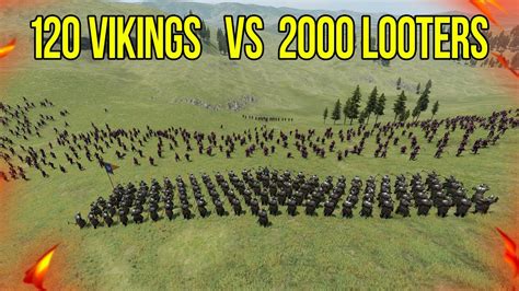2000 Looters Vs 120 Vikings Mount Blade Bannerlord They Re Better