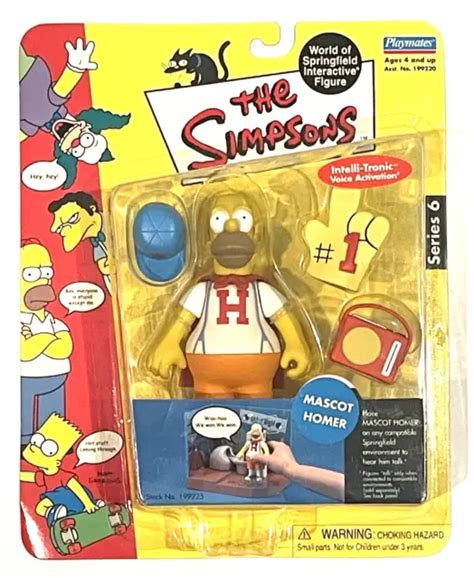 The Simpsons World Of Springfield Mascot Homer Figure Playmates New 3495 Picclick