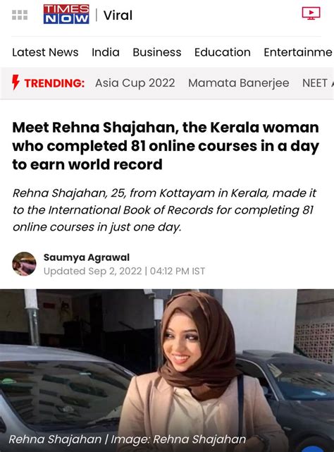 Rehna Shajahan On Linkedin Viral Featured Mashallah