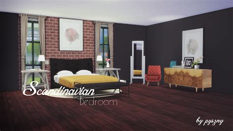 Sims 4 Ccs The Best Scandinavian Bedroom Set By Pyszny Sims 4 Cc All