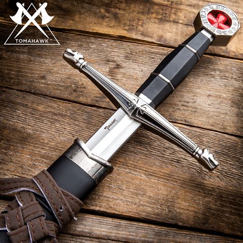 Templar Short Sword W Stunning Scabbard Free Shipping