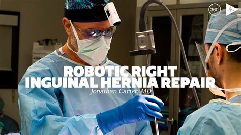 Right Robotic Inguinal Hernia Repair By Jonathan Carter Md Case