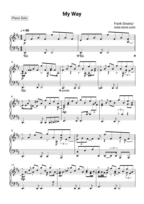 frank sinatra my way noten für piano downloaden für anfänger klavier solo sku pso0016150