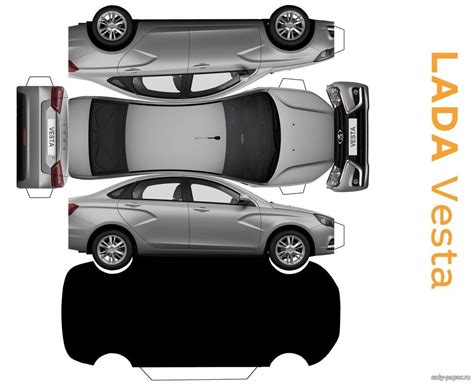 Papercraft Car Lada Vesta Ð¸Ð· Ð±Ñ Ð¼Ð°Ð³Ð¸ ÐºÐ°Ñ Ñ Ð¾Ð½Ð° Bouwplaten