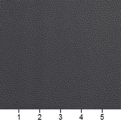 Charcoal Grey Silver Leather Grain 4 Way Stretch Upholstery Fabric By