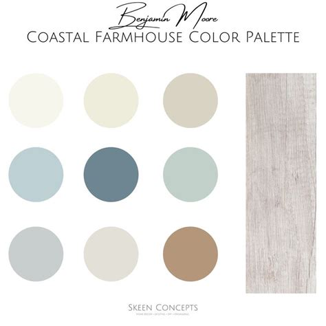 Benjamin Moore Coastal Farmhouse Color Palette Professional Etsy