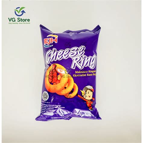 Jual Ciki Chiki Snack Makanan Ringan Cheese Ring Keju Ejh 50g Vegetarian Shopee Indonesia