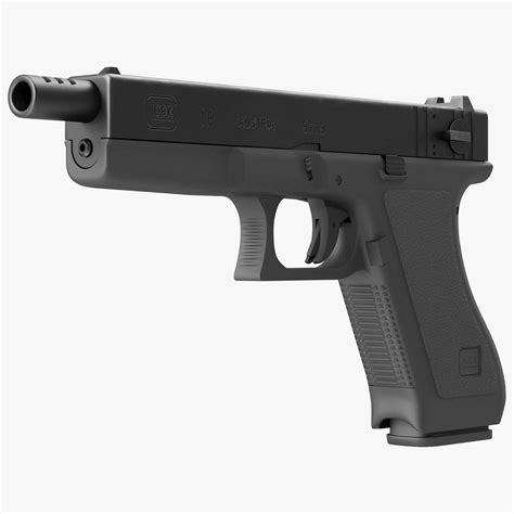 Automatic Pistol Glock 18 3d Model 3d Model Ad Pistolautomatic