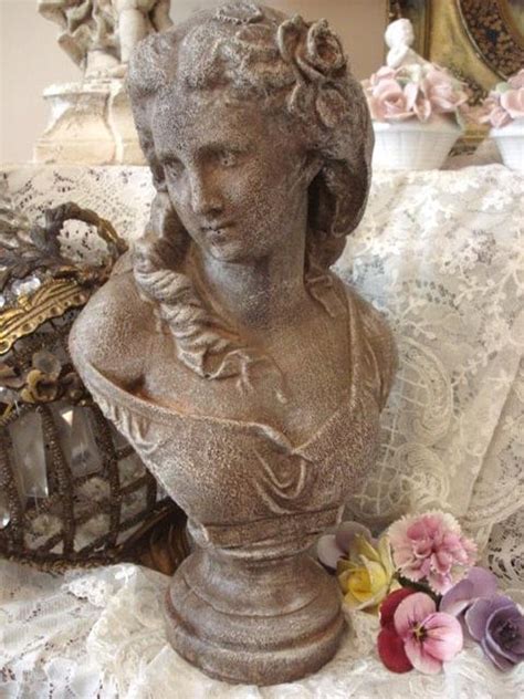 Reserved For Ann Vintage Victorian Lady Bust Statue Girl