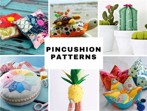 50 free pincushion patterns to sew and use ⋆ hello sewing