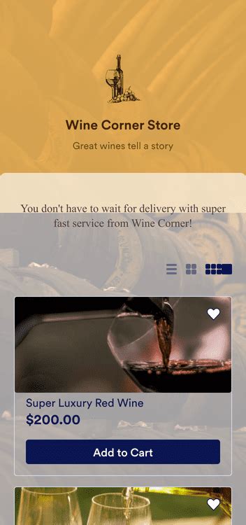 Wine Delivery App Template Jotform