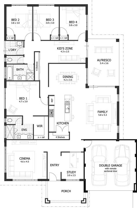 A four bedroom apartment or house can provide ample space for the average family. 4 Bedroom House Plans & Home Designs | Celebration Homes ...