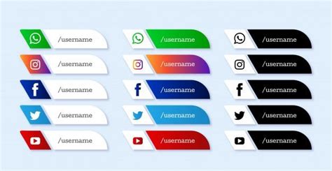 Download Modern Social Media Lower Third Icons Set For Free In 2020