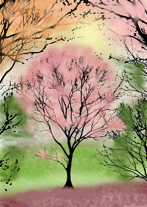 Beautiful Tree Art Digital Art By Janet Palaggi