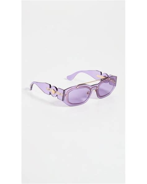 Versace Medusa Biggie Sunglasses In Violet Purple Lyst Canada