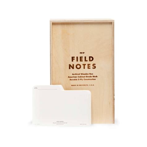 Field Notes Archival Wooden Box The Pen Outpost