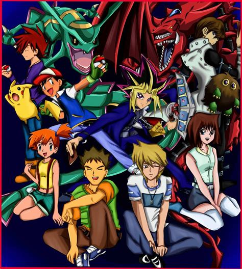 Yu Gi Oh And Pokemon Crossover Pokemon Crossover Anime Crossover