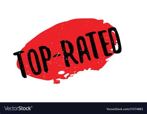 Top Rated Rubber Stamp Royalty Free Vector Image