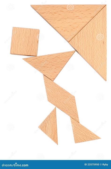 Puzzle Man Stock Photo Image Of Geometric Object Isolated 23575950