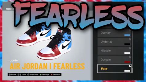How To Make Air Jordan 1 Fearless In Nba 2k21 Nba 2k21 Shoe Creator