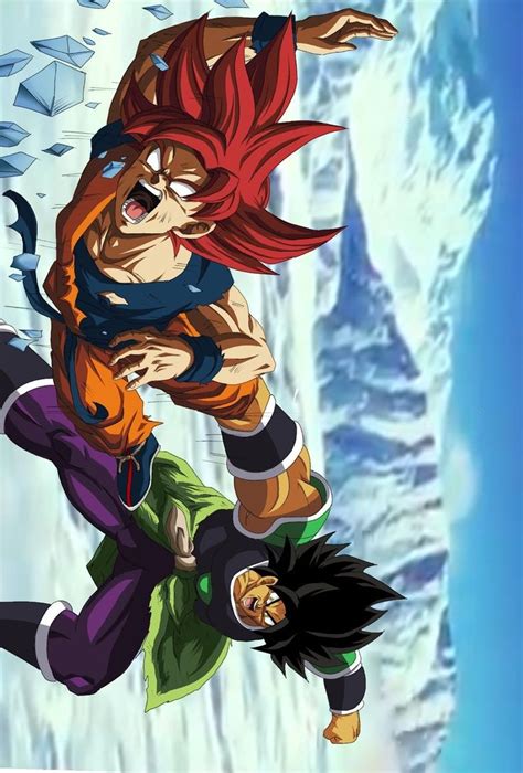Goku Super Saiyan God Vs Broly By Tenma0806 Personajes De Dragon