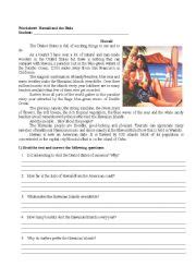 These worksheets are arranged in alphabetical order. Hawaii and the Hula - reading comprehension - ESL ...