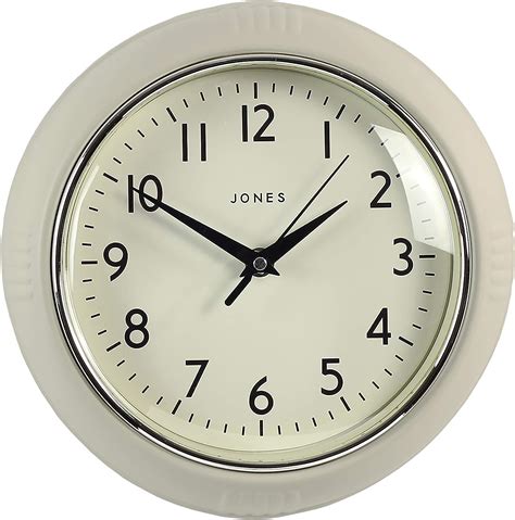 Jones Clocks Retro Wall Clock Perfect For Kitchen Home Bedroom Office
