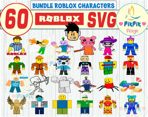 60 Roblox Svg Roblox Clipart Roblox Png Roblox Birthday Svg Etsy Images
