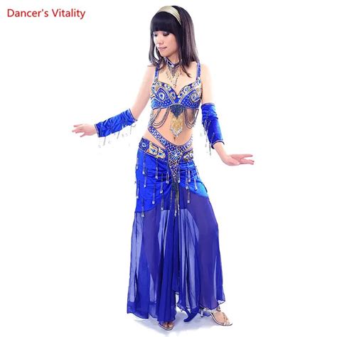 buy oriental style rhinestone bra skirt belly dance costume set stage