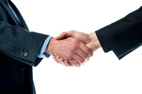 Two Business Men Shaking Hands Stock Image Image Of Company Confidence