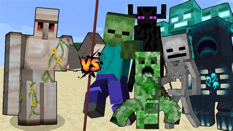 Titan Iron Golem Vs All Titans In Minecraft Ultima Iron Golem Vs