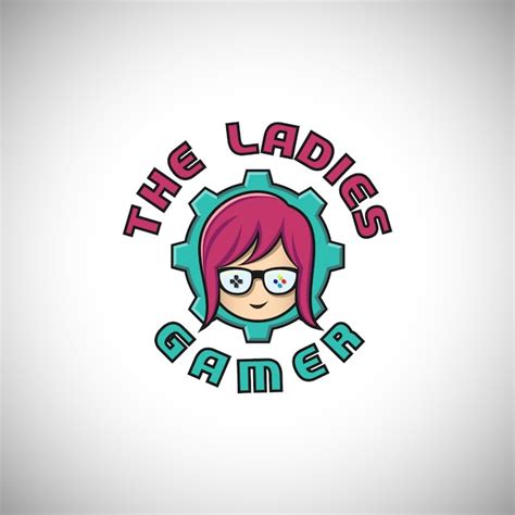 Premium Vector Ladies Gamer Logo
