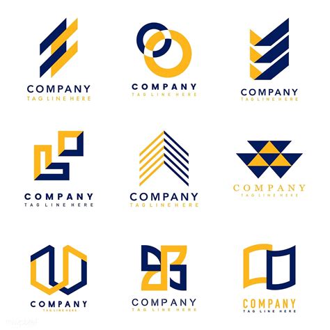 Download Premium Vector Of Set Of Company Logo Design Ideas Vector