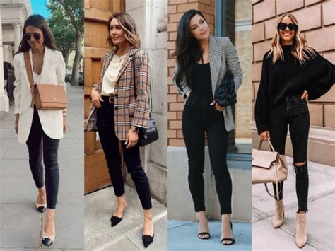 Outfits Elegantes Con Jeans Negros Casuales Y Para La Oficina Actitudfem