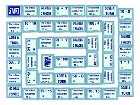 In this video kids will learn about the basic math concept of ordinal numbers. Numbers Cardinal and Ordinal Board Game | Teaching Resources