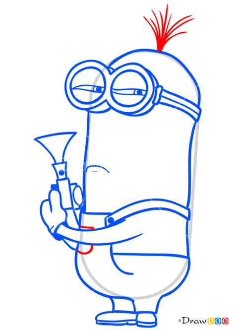 How To Draw Minion Kevin Despicable Me