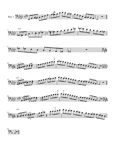 Vocalise, and bach's air on the g string. All-State Jazz Bass Etude #1 Sheet music | Download free ...