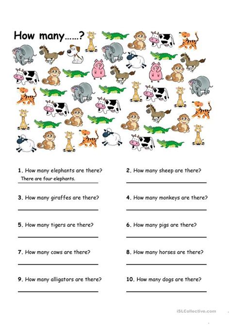 How many....? - English ESL Worksheets for distance learning and ...